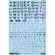 GM-732 1/144 GM フォントデカール No.17 サイバースペース・アルファベット プリズムナイトパープル [プラモデル用品]