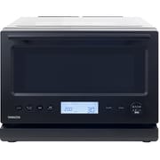 湿度センサー搭載 スチームオーブンレンジ 22L ワイドフラット 縦開き 消音モード ブラック YRT-F221ESV-B