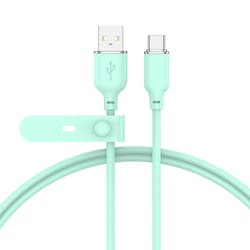 USB-C ＆ USB-A ケーブル ALL CANDY 1.2m アップルグリーン AC-CC-JD30A12GR