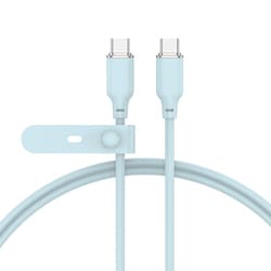 USB-C ＆ USB-C ケーブル ALL CANDY PD対応 60W 1.2m アリスブルー AC-CC-JD60W12BL