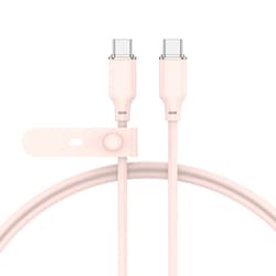 USB-C ＆ USB-C ケーブル ALL CANDY PD対応 60W 1.2m ベビーピンク AC-CC-JD60W12PK
