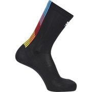 PULSE RACE FLAG CREW ユニセックス ランニングウェア ソックス BLACK Lサイズ(27-29cm) LC2625200