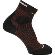 ULTRA GLIDE ANKLE ユニセックス ランニングウェア ソックス BLACK/HIGH RISK RED/ZINNIA Mサイズ(24.5-26.5cm) LC2674400