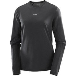 シェイクアウトコアロングスリーブ ティー レディース ランニングウェア シャツ DEEP BLACK Sサイズ LC2426100