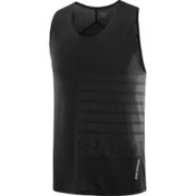 SENSE SINGLET GFX M メンズ ランニングウェア シャツ DEEP BLACK/BLACK BEAUTY Lサイズ LC2692900