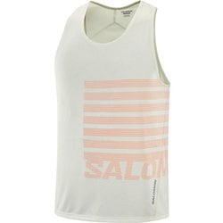 SENSE SINGLET GFX M メンズ ランニングウェア シャツ ICICLE/NEON FLAME Mサイズ LC2693000