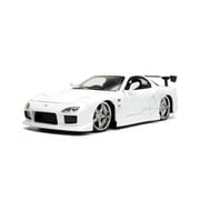 JADA32607 1/24 F＆F 1993 マツダ RX-7 ホワイト/HKSロゴ [ダイキャストミニカー]