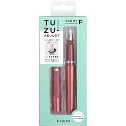 限定 TUZU ADJUST 万年筆 セルフパッケージ レッド F（細字） 120541230