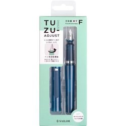 限定 TUZU ADJUST 万年筆 セルフパッケージ クリアネイビー F（細字） 120541242