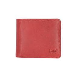 Lee 柔らかゴートレザー二つ折り財布 財布 レッド les2 les-2