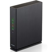Wi-Fiルーター Wi-Fi 6(11ax)対応 1201+574Mbps IPv6(IPoE) 対応中継器 離れ家モード ブラック WRC-X1800GS2-B