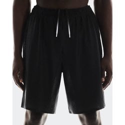 ペース メッシュ ショーツ メンズ ランニングウェア ショートパンツ Black Mサイズ 1MF10060553