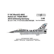FABD48045 1/48 デカール F-16C ブロック52 4062 ポーランド空軍 「タイガーミート 2014年」 シュレスヴィヒ、ドイツ [プラモデル用品]