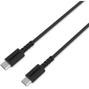 USB 充電&同期ケーブル Type-C to C 2m 100W 20V/5A USB 2.0 480Mbps データ通信対応 ブラック AJ-675