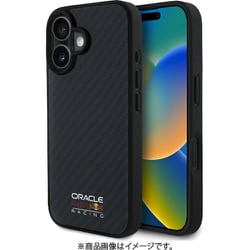 REDBULL RACING iPhone 16用 リアルカーボンケース バックカバー Magsafe充電対応 RBHMP16S24CFILSK