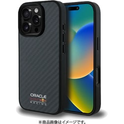 REDBULL RACING iPhone 16 Pro MAX用 リアルカーボンケース バックカバー Magsafe充電対応 RBHMP16X24CFILSK
