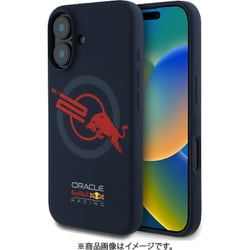 REDBULL RACING iPhone 16用 シリコンケース バックカバー Magsafe充電対応 ネイビー RBHMP16S24SIOLVR