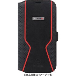 nismo iPhone 16用 Magsafe対応 アルカンターラ＆本革 手帳型ケース -nismo OFFICIAL LICENSED ProDUCT - NM-P24-B1