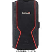 nismo iPhone 16 Pro用 Magsafe対応 アルカンターラ&本革 手帳型ケース -nismo OFFICIAL LICENSED ProDUCT - NM-P24P-B1