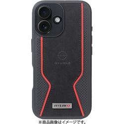 nismo iPhone 16用 Magsafe対応 アルカンターラ＆本革 背面ケース -nismo OFFICIAL LICENSED ProDUCT - NM-P24-C1