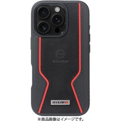 nismo iPhone 16 Pro用 Magsafe対応 アルカンターラ＆本革 背面ケース -nismo OFFICIAL LICENSED ProDUCT - NM-P24P-C1