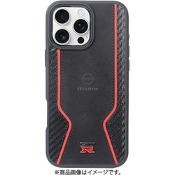 nismo GT-R iPhone 16 Pro MAX用 Magsafe対応 アルカンターラ＆本革 背面ケース -nismo OFFICIAL LICENSED ProDUCT- NM-P24PX-C2