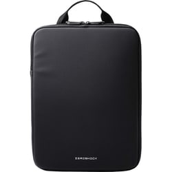 パソコンケース 13.3インチ ハンドル付 縦型 PCバッグ 衝撃吸収 スリム ダブルファスナー ZEROSHOCK ブラック ZSB-IBTHVL13BK