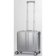 【BLADE Aluminium - Biz】 30L 旅行日数目安:1~2泊 FLAME TYPE/横型ビジネスモデル/機内持込サイズ/アルミ製ボディ・コーナーパッド/FLEX WALKER/WASHTEC/撥水ポケット(内装)/TS ID/スリムフレーム/ダイアル式TSロック/シルバー 1513-38SL