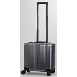 【BLADE Aluminium - Biz】 30L 旅行日数目安：1～2泊 FLAME TYPE/横型ビジネスモデル/機内持込サイズ/アルミ製ボディ・コーナーパッド/クッション付ダブルキャスター/WASHTEC/撥水ポケット（内装）/TS ID/スリムフレーム/ダイアル式TSロック/ガンメタ 1513-38GM