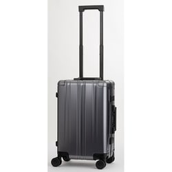 【BLADE Aluminium】 31L 旅行日数目安：1～2泊 FLAME TYPE/機内持込サイズ/アルミ製ボディ・コーナーパッド/FLEX WALKER/WASHTEC/取り外せる仕切り（撥水ポケット付）/TS ID/フック付き台座/スリムフレーム/ダイアル式TSロック/ガンメタ 1513-48GM