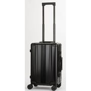 【BLADE Aluminium】 31L 旅行日数目安:1~2泊 FLAME TYPE/機内持込サイズ/アルミ製ボディ・コーナーパッド/FLEX WALKER/WASHTEC/取り外せる仕切り(撥水ポケット付)/TS ID/フック付き台座/スリムフレーム/ダイアル式TSロック/ブラック 1513-48BK