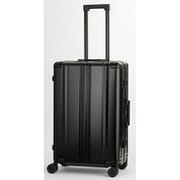 【BLADE Aluminium】 65L 旅行日数目安:5~7泊 FLAME TYPE/無料受託サイズ/アルミ製ボディ・コーナーパッド/FLEX WALKER/WASHTEC/取り外せる仕切り(撥水ポケット付)/TS ID/フック付き台座/スリムフレーム/ダイアル式TSロック/ブラック 1513-61BK
