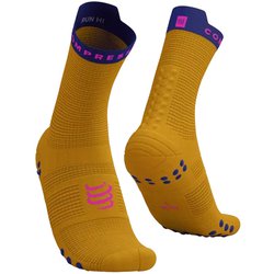 プロ レーシング ソックス V4.0 ラン ハイ ユニセックス ランニングウェア ソックス SAFFRON/DAZZ BLUE（7026） サイズT4（足底：29-31cm） XU00046B