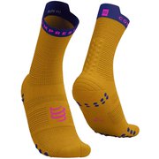 プロ レーシング ソックス V4.0 ラン ハイ ユニセックス ランニングウェア ソックス SAFFRON/DAZZ BLUE(7026) サイズT4(足底:29-31cm) XU00046B