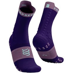 プロ レーシング ソックス V4.0 トレイル ユニセックス ランニングウェア ソックス PURPLE/GRAPE（3072） サイズT2（足底：24.5-26cm） XU00048B