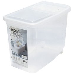 密閉米びつ 12kg（パッキン付） NA ナチュラル A7512