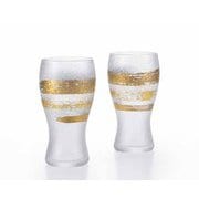 プレミアムニッポンテイスト 金一文字 ビアグラス ペアセット 各380ml