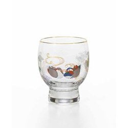 プレミアムニッポンテイスト 吉祥花鳥 酒グラス 鴛鴦と菖蒲 145ml