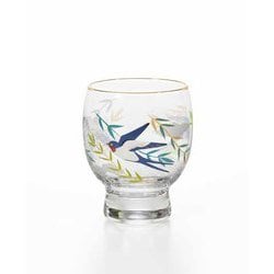プレミアムニッポンテイスト 吉祥花鳥 酒グラス 燕と柳 145ml