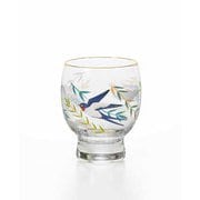 プレミアムニッポンテイスト 吉祥花鳥 酒グラス 燕と柳 145ml