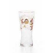 プレミアムニッポンテイスト 吉祥花鳥 ビアグラス 雀と南天 310ml