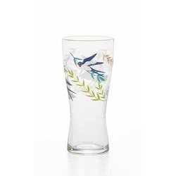 プレミアムニッポンテイスト 吉祥花鳥 ビアグラス 燕と柳 310ml