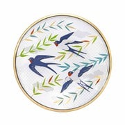 プレミアムニッポンテイスト 吉祥花鳥 丸皿 燕と柳
