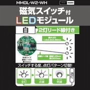 MMGL-W2-WH [磁気スイッチ付 LEDモジュール 2灯リード線付き ホワイト]