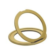 スマホリング ZEROSAFE Circle リングスタンド テープ固定式タイプ マグネット式アクセサリー対応 120度開閉 360度回転 ゴールド RZSFRS01GD