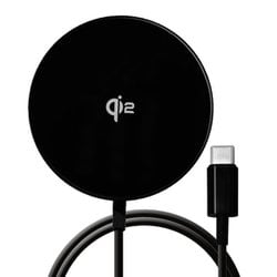 Type-Cケーブル一体型ワイヤレスチャージャー MagSafe ワイヤレス充電 Qi2認証 ブラック R15WCC15W03BK