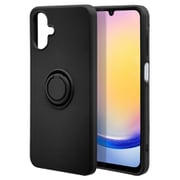 Galaxy A25用 ソフトケース TPU 落下防止リング付き スタンド機能 ブラック 8730GA25TPRBK