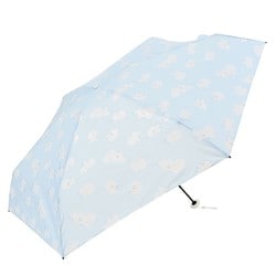 日傘 折りたたみ傘 婦人用 晴雨兼用 ポケラビションフリーゼ5段ミニ 50cm 手開き式 イージーオープン サックス 17701