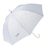 長傘 婦人用 ミケ 58cm 手開き グレー 17931
