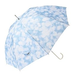 長傘 婦人用 シャイン 58cm 手開き ブルー 17951